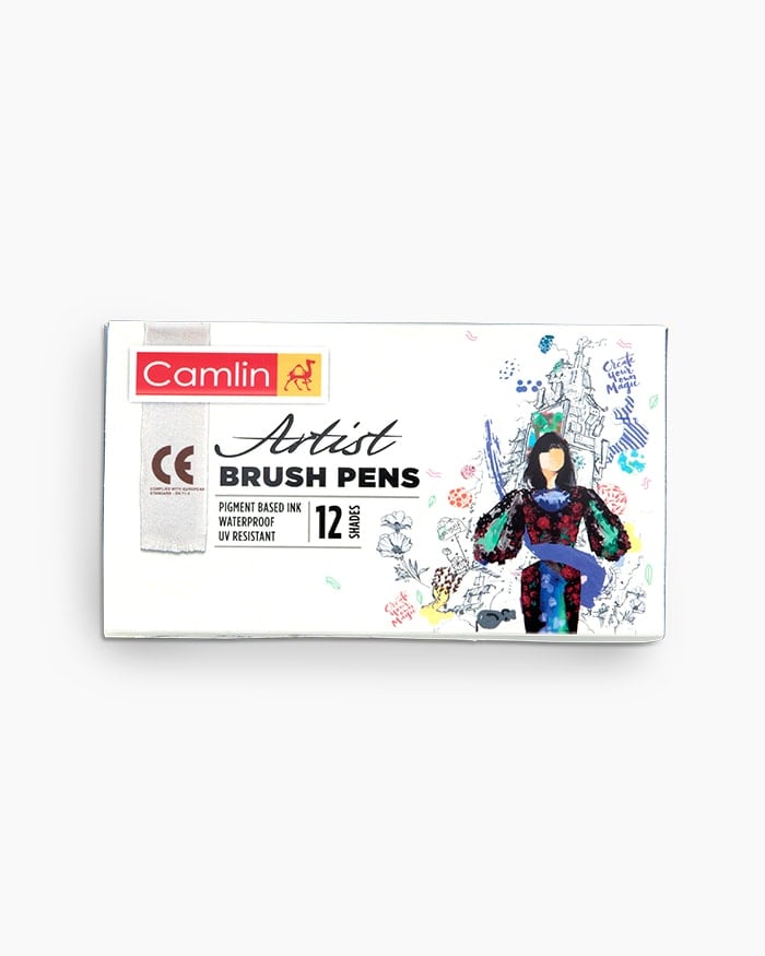 A Box 12 shades Camlin Artist Brush Pens