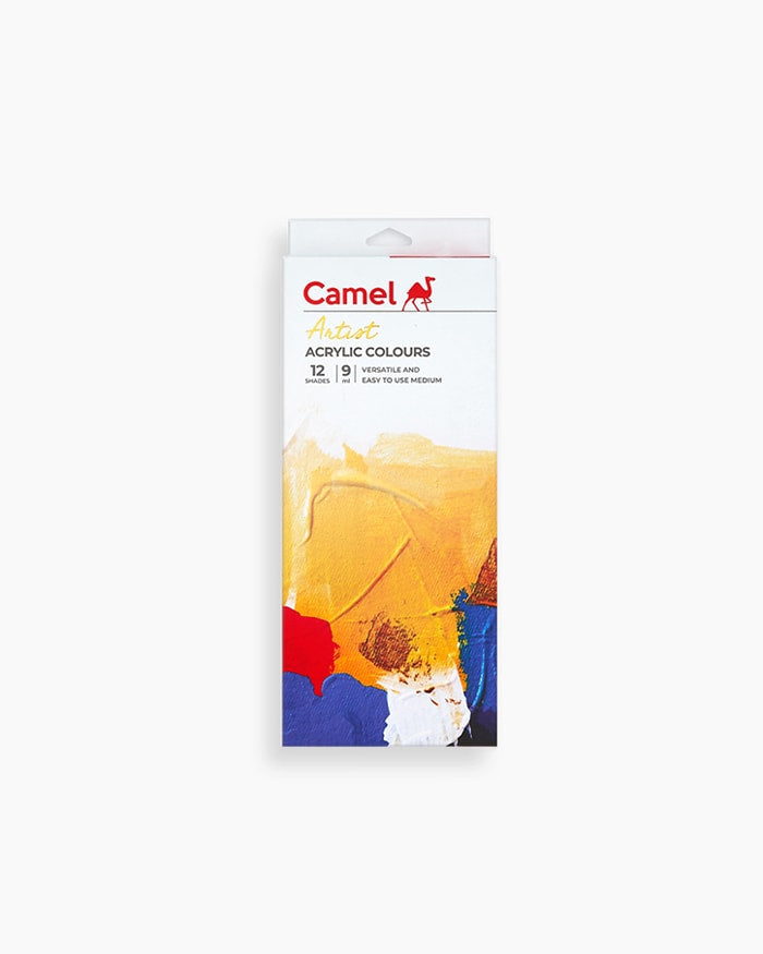 Camel Artist Acrylic Colour Set – 12 Shades (Available in 9ml / 20ml / 40ml variants)