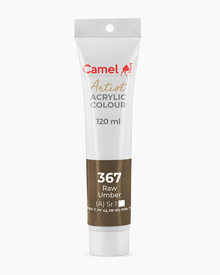 CAMEL ARTIST ACRYLIC COLOUR RAW UMBER (367) 120ML