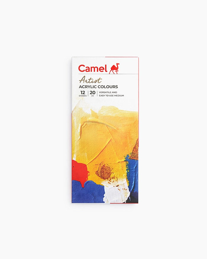 Camel Artist Acrylic Colour Set – 12 Shades (Available in 9ml / 20ml / 40ml variants)