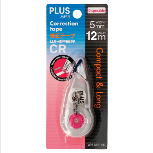 A pack Pink and White Body colour Plus Japan Correction Tape