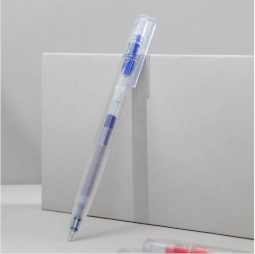 Transparent Kacogreen K7 Transparent Gel Ink Pen 0.5mm Tip Blue ink