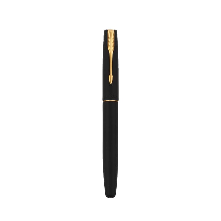 Parker Frontier Matte Black With Gold Trim Roller Ball Pen Parker