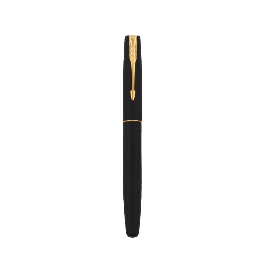 Parker Frontier Matte Black With Gold Trim Roller Ball Pen Parker