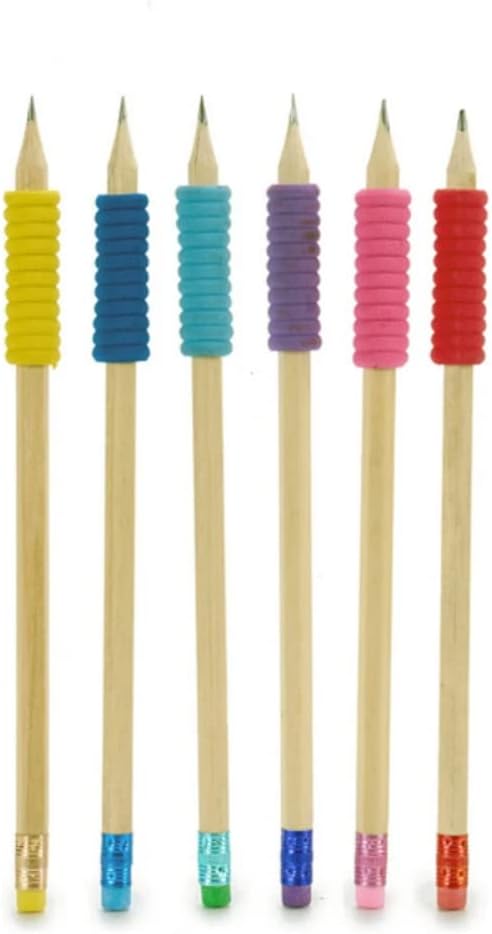 6 Funky Pencils With Rubber Grip