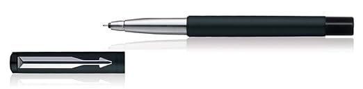 Parker Vector Matte Black With Stainless Steel Trim Roller Ball Pen