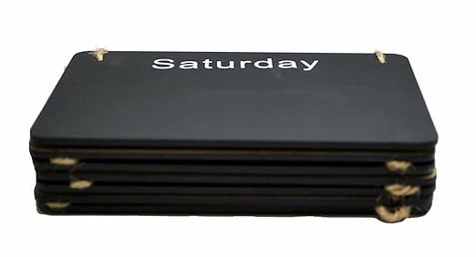 Hanging Wooden Weekly Planner Chalkboard