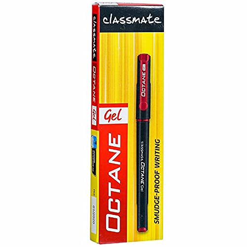 A Pack of red Classmate Octane Gel Pen for smooth writing