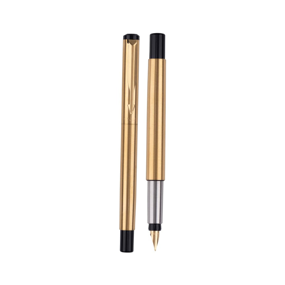 Parker Vector Gold With Gold Trim Fountain Pen - Bbag | India’s Best Online Stationery Store