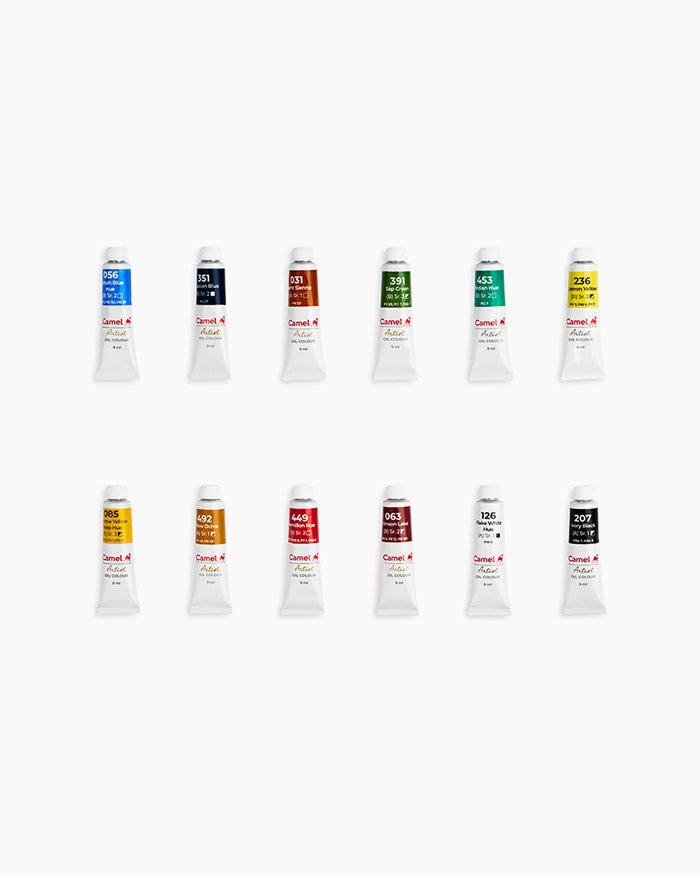 Camel Oil Colours – 12 Shades 9 ML