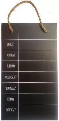 Creative Convert Hanging Multifunctional Weekly Planner  made up of chalkboard for kids and adult alike 
