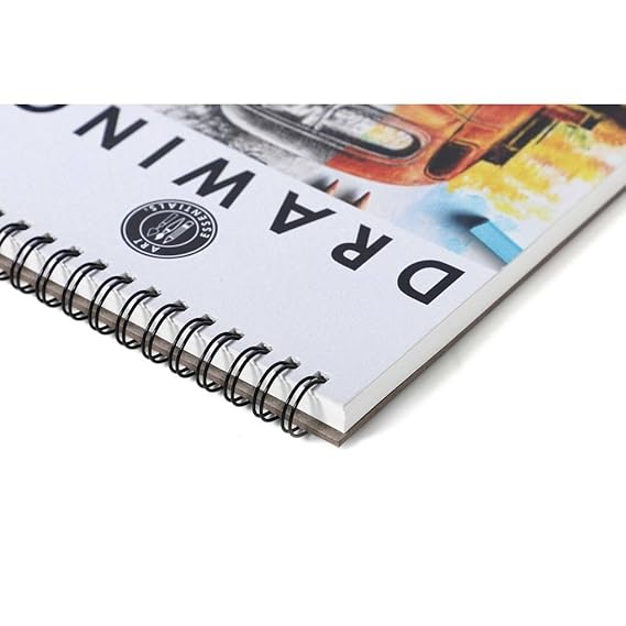 Art Essentials Drawing Artist A3/A4/A5/A6180 GSM Spiral Pad of 30 Sheets