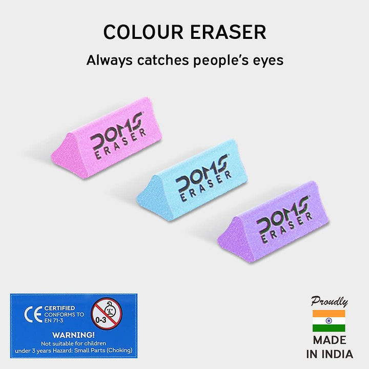 DOMS Triangle Dust Free Fragrance Eraser - Bbag | India’s Best Online Stationery Store