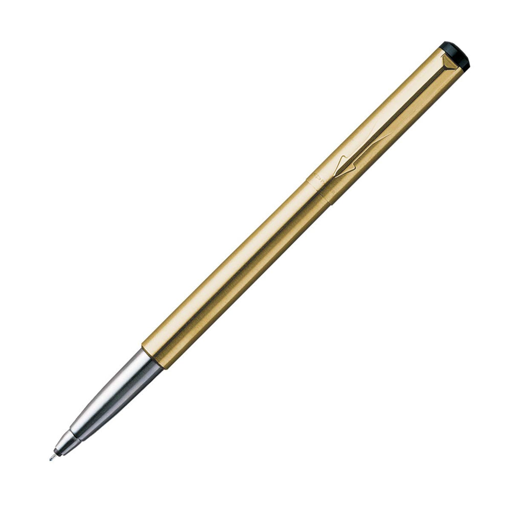 Parker Vector Gold With Gold Trim Roller Ball Pen - Bbag | India’s Best Online Stationery Store