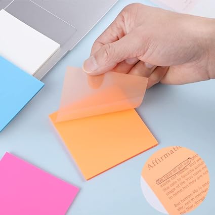 Colourful Transparent Sticky Notes
