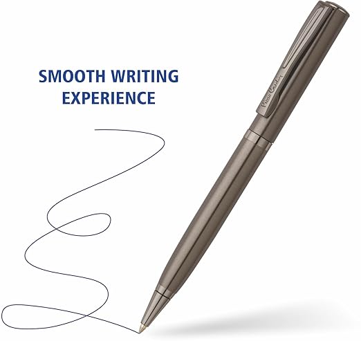 Pierre Cardin Golden Eye Gun Metal Ball Pen - Smooth Writing