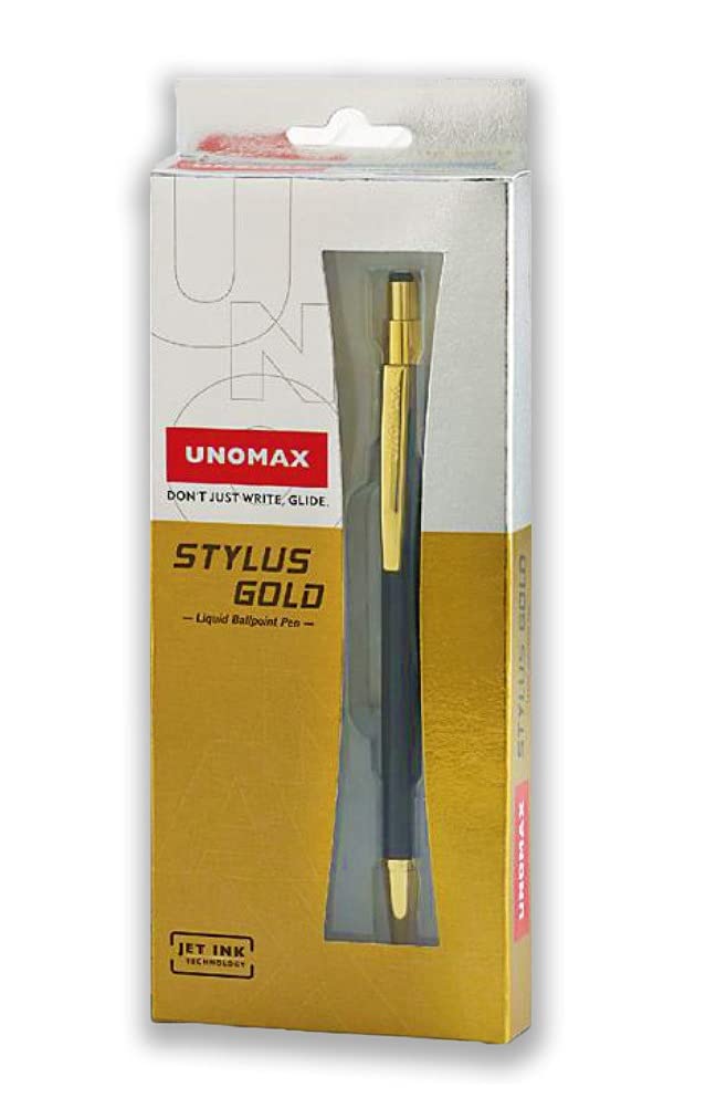 Unomax Stylus Gold Ball Pen - Bbag | India’s Best Online Stationery Store