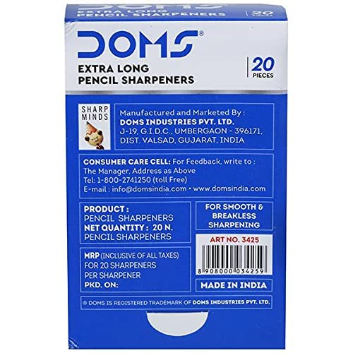 DOMS Extra Long Sharpener - Bbag | India’s Best Online Stationery Store