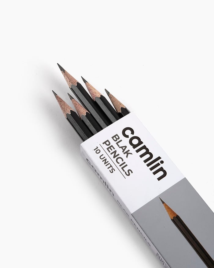 A box of 10 Camlin Black Pencil 2