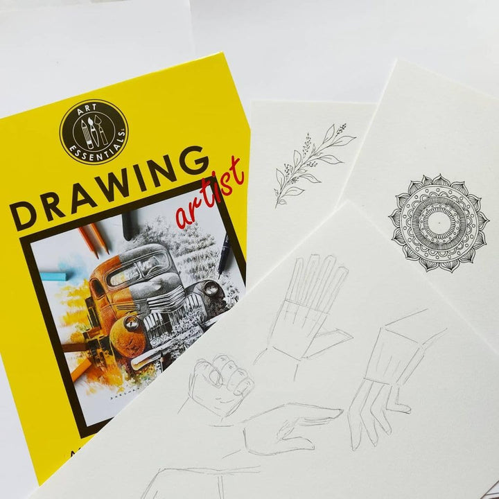 Art Essentials Drawing Artist A3/A4/A5/A6180 GSM Spiral Pad of 30 Sheets