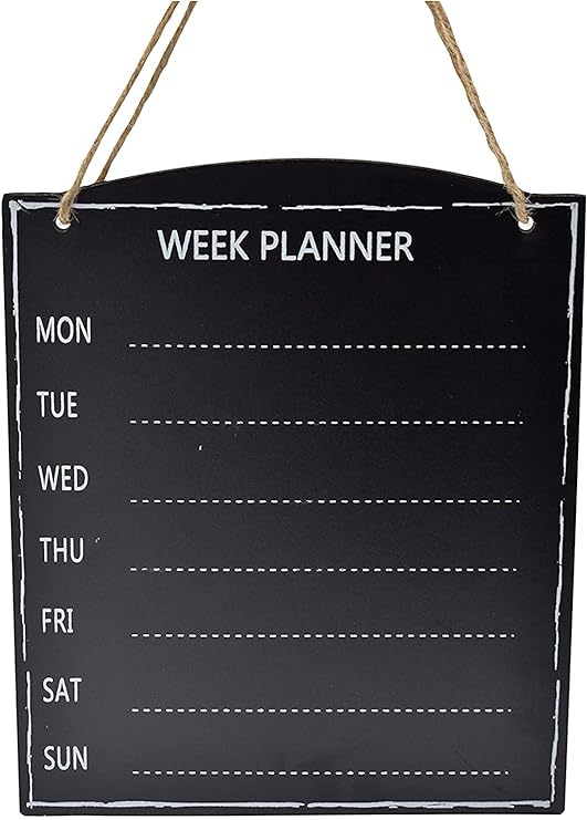Multi Functional Weekly Planner Chalkboard Wall-Mounted