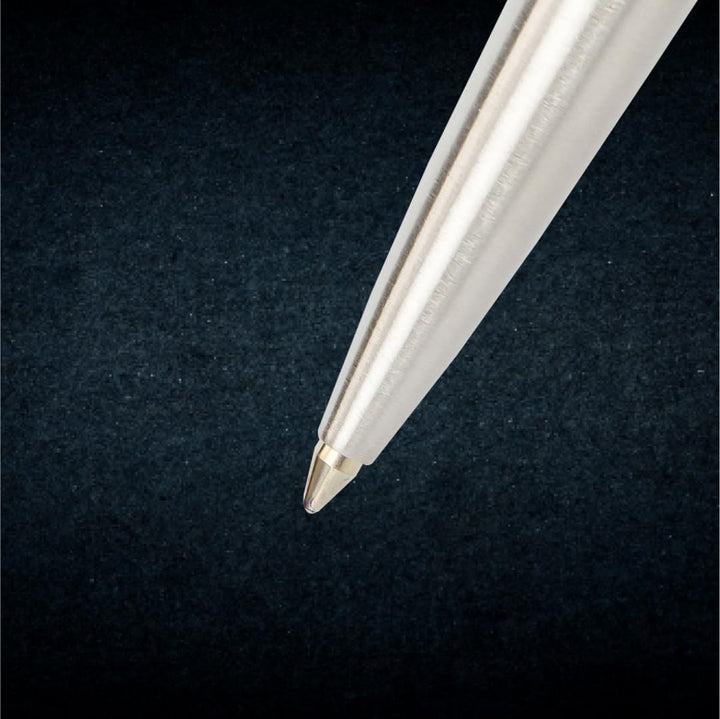 Parker Vector Stainless Steel With Gold Trim Ball Pen - Bbag | India’s Best Online Stationery Store