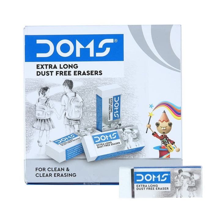 DOMS Extra Long Dust Free Eraser - Bbag | India’s Best Online Stationery Store