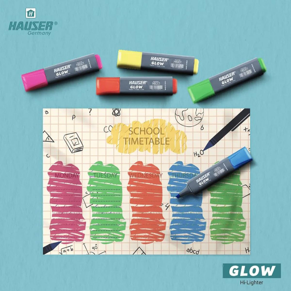 Hauser Glow Hi-lighter - Bbag | India’s Best Online Stationery Store