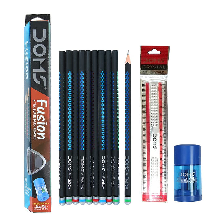 DOMS Fusion Xtra Super Dark Pencil - Bbag | India’s Best Online Stationery Store