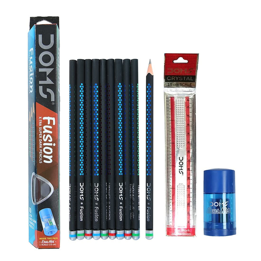 DOMS Fusion Xtra Super Dark Pencil - Bbag | India’s Best Online Stationery Store