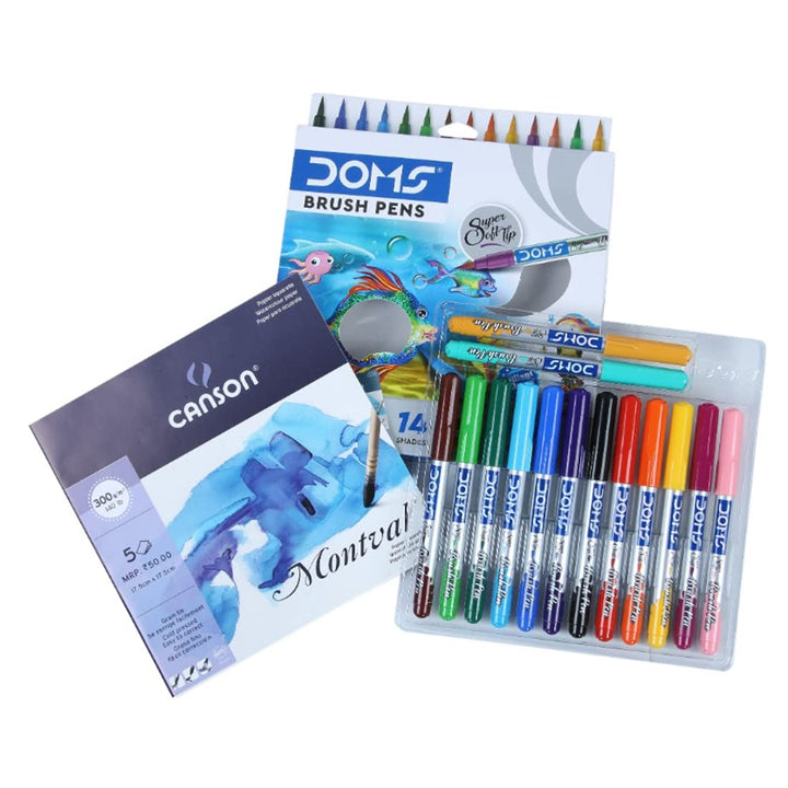 Doms Brush Pens - Bbag | India’s Best Online Stationery Store