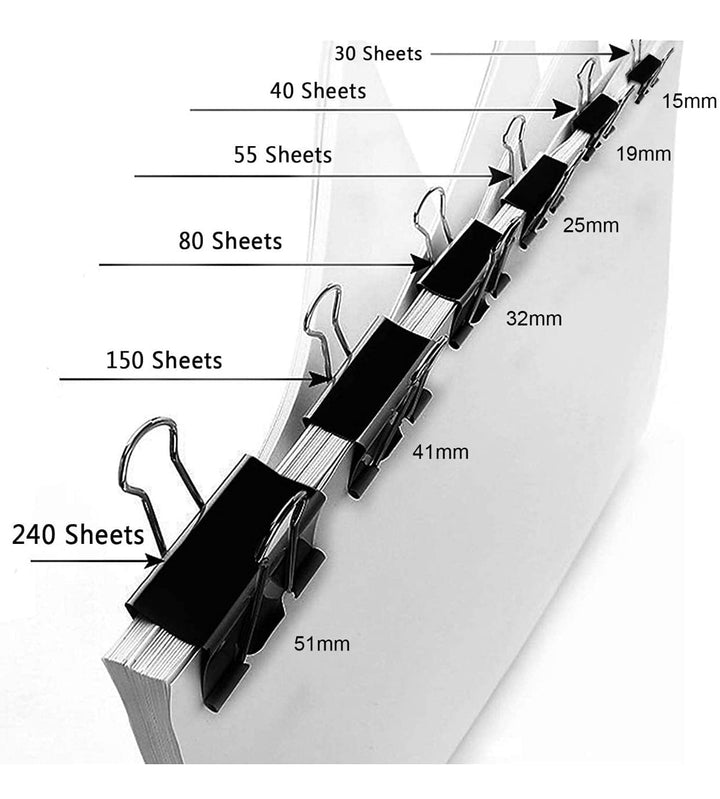 Oddy Binder Clips - Bbag | India’s Best Online Stationery Store