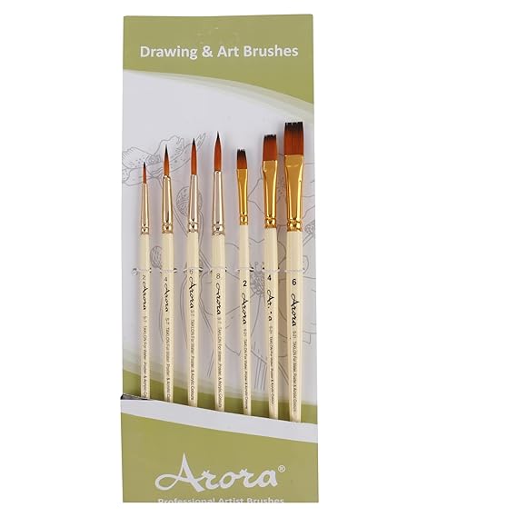 Arora S-7 Round Brush Set of 7