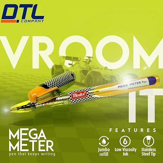 Montex mega meter ball pen - Bbag | India’s Best Online Stationery Store