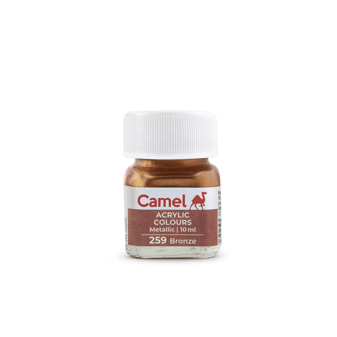 CAMEL FABRICA ACRYLIC COLOUR METALLIC 6 SHADES 10ML