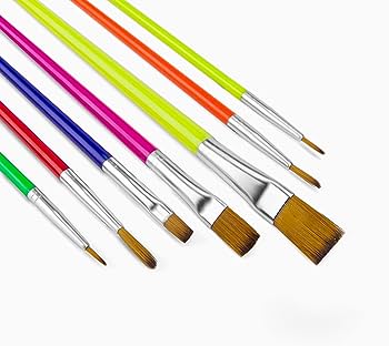 7 Pcs of Camlin Champ Brushes Multi Size