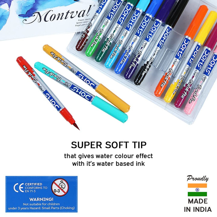Doms Brush Pens - Bbag | India’s Best Online Stationery Store