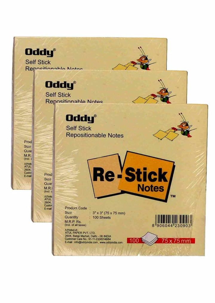 Oddy ReStick Sticky Notes - Bbag | India’s Best Online Stationery Store