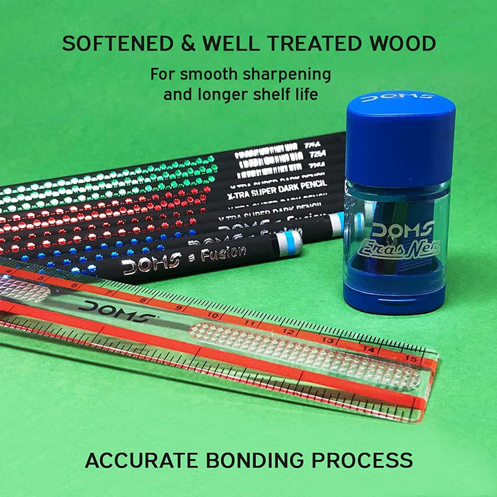 DOMS Fusion Xtra Super Dark Pencil - Bbag | India’s Best Online Stationery Store