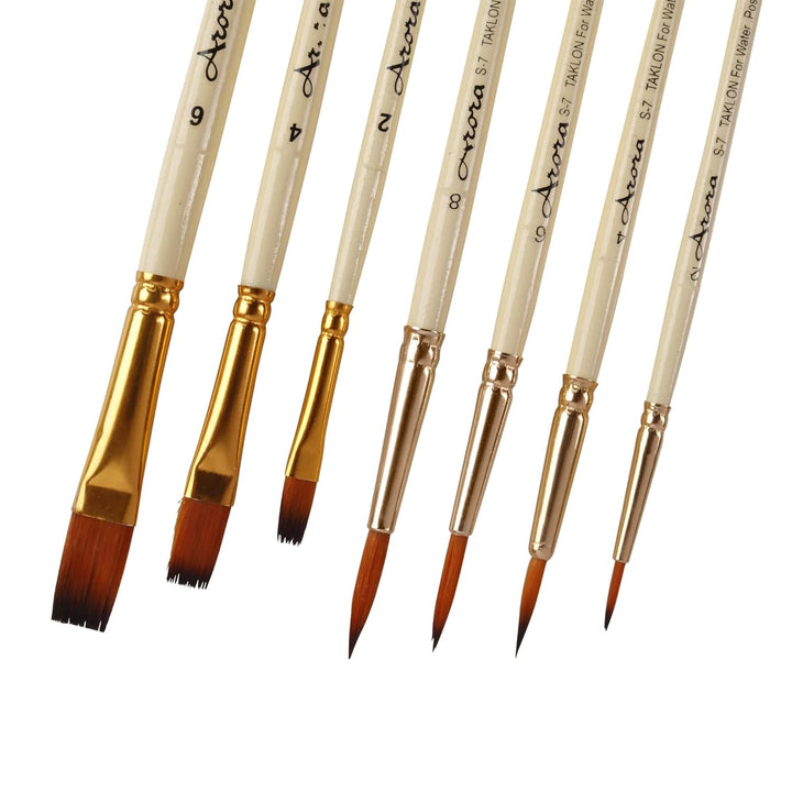 Arora S-7 Round Brush Set of 7