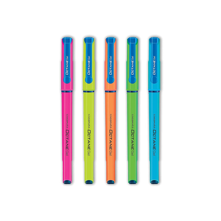 Pink, Yellow, Orange, Green And blue Classmate Octane Neon Gel Pen