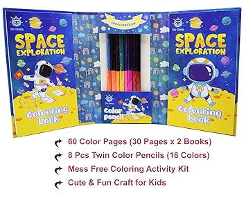Kids Colouring Book & Colour Set