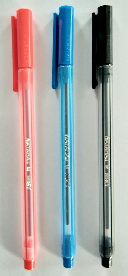 Red, Blue And Black Nataraj Mist Ball Point pen 0.7mm