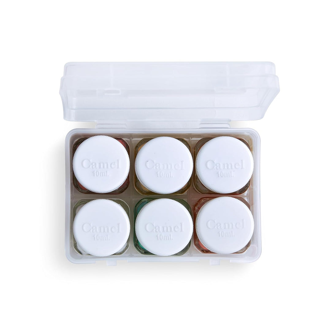 CAMEL FABRICA ACRYLIC COLOUR METALLIC 6 SHADES 10ML