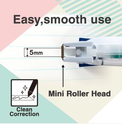 Easy, Smooth use in Plus Japan Correction Tape for Clean Correction.