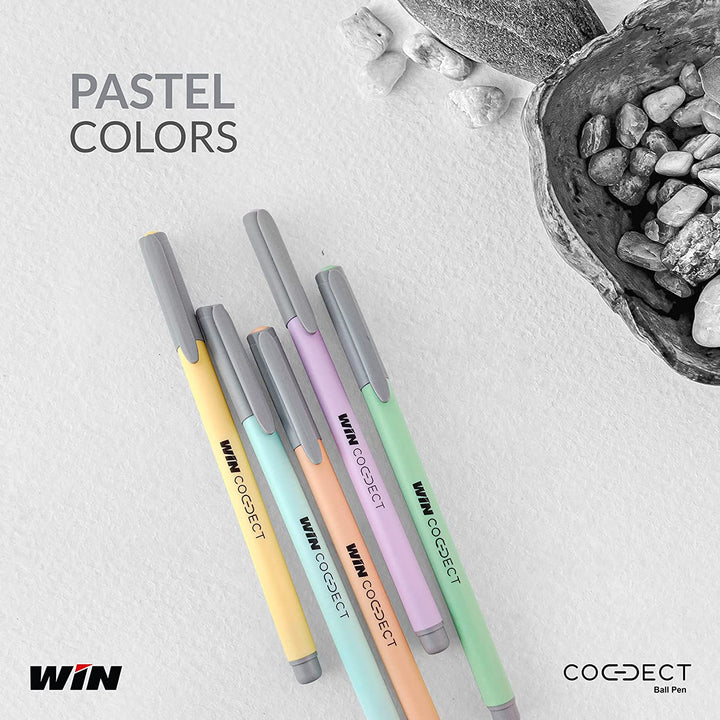 Best pastel colour Win Connect Ball Pen helps you write for extra longer