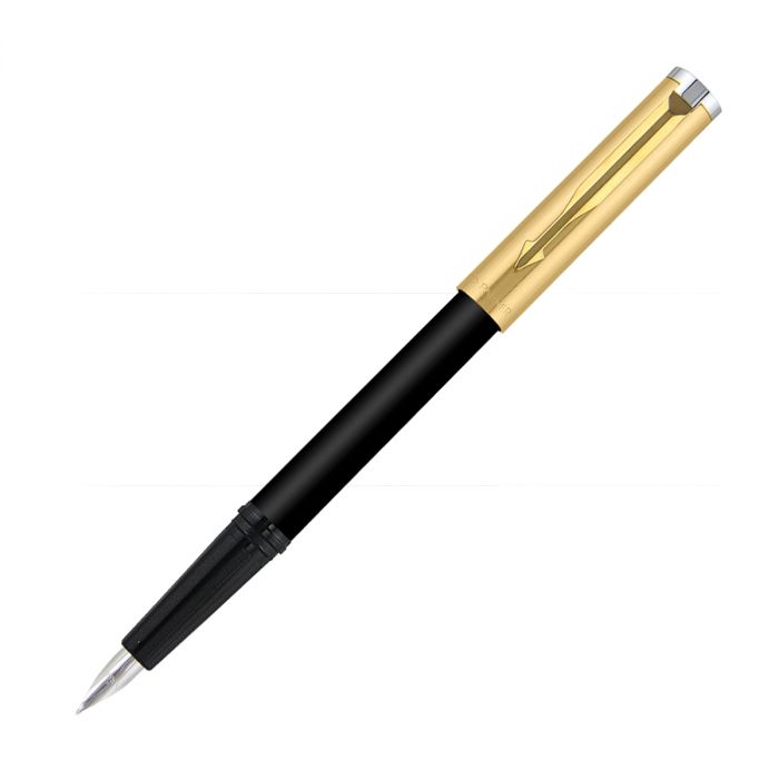 Parker Beta Premium Gold With Gold Trim Fountain Pen - Bbag | India’s Best Online Stationery Store