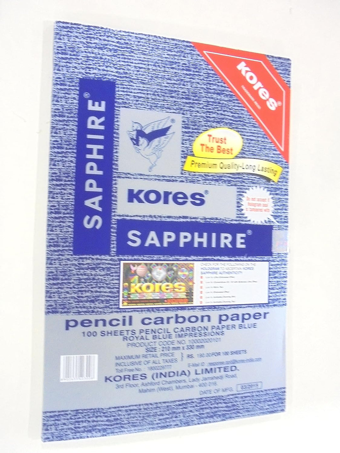 Kores Pencil Carbon Sapphire Sheets - Bbag | India’s Best Online Stationery Store