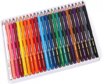 24 Shades of Flair Creative Popping Colour Pencil Kit in a trey