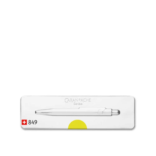 Caran d'Ache 849 PopLine Ballpoint Pen Fluorescent Yellow - WP31988 / Bbag indias best online store